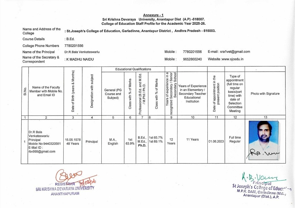 Staff Profile Page 1